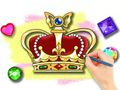 Jeu Livre de coloriage : Couronne royale  en ligne