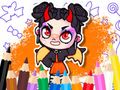 Jeu Livre de coloriage : Avatar World, diable mignon  en ligne