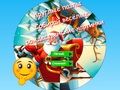 Jeu Puzzle rond Collectionnez des images de Noël amusantes  en ligne