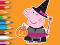Jeu Livre de coloriage : Peppa Pig Halloween  en ligne