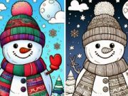 Jeu Livre de coloriage Hiver  en ligne