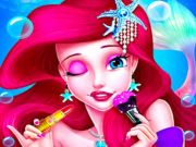 Jeu Maquillage Sirène Princesse Beauté  en ligne