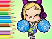 Jeu Livre de coloriage : Pom-pom girl du monde Avatar  en ligne