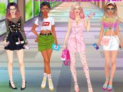 Jeu Relooking de mode d'équipe de collégiennes  en ligne