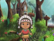Jeu Une fille atteint le pays de Thanksgiving  en ligne