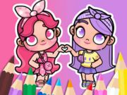 Jeu Livre de coloriage : BFF dans le monde d'Avatar  en ligne