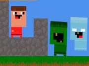 Jeu Les Nubiks construisent une défense contre les zombies  en ligne