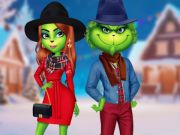 Jeu Habillage de vacances du couple Grinch  en ligne