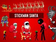 Jeu Stickman Père Noël  en ligne