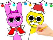Jeu Livre de coloriage : Sprunki Noël  en ligne