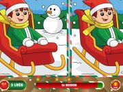 Jeu Noël Trouvez les différences  en ligne
