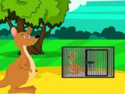 Jeu Sauvetage d'un bébé kangourou rouge depuis une cage  en ligne