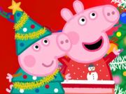 Jeu Puzzle : Préparation de Noël de Peppa Pig  en ligne