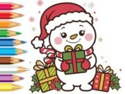 Jeu Livre de coloriage : Livraison surprise de Noël  en ligne