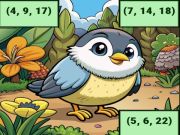 Jeu Calculer la moyenne des images d'oiseaux  en ligne
