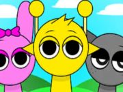 Jeu Sprunki Repérez les 5 différences  en ligne
