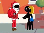 Jeu Stickman Père Noël  en ligne