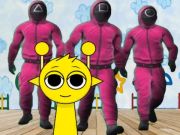 Jeu Sprunki dans la chambre de jeu Squid  en ligne