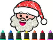Jeu Livre de coloriage : Le cadeau du Père Noël  en ligne