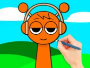Jeu Livre de coloriage: Sprunki Oren  en ligne