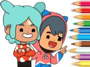 Jeu Livre de coloriage: Toca Boca Friends  en ligne