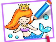 Jeu Dessin pour tout-petit: sirène  en ligne