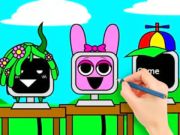 Jeu Livre de coloriage: Sprunki Fun Computer  en ligne