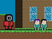 Jeu Squid Escape mais Blockworld  en ligne