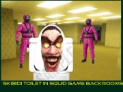 Jeu Toilettes de skibidi dans les arrière-salles de jeu de calmar  en ligne