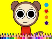 Jeu Livre de coloriage sprunki valentine  en ligne
