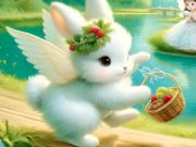 Jeu Puzzle de puzzle: Angel Bunny  en ligne