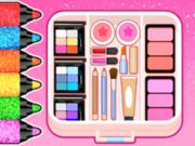 Jeu Livre de coloriage: maquillage bien rangé  en ligne