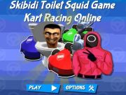 Jeu Skibidi Toilet Squid Game Kart Racing en ligne  en ligne