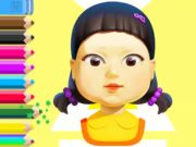 Jeu Livre de coloriage: Squid Game Doll  en ligne