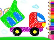 Jeu Dessin pour tout-petit: camion-citerne  en ligne