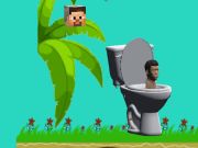 Jeu Spinning Skibidi Toilet Flappy Minecraft en ligne