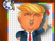 Jeu Temps de coloriage de Trump  en ligne