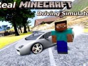 Jeu Simulatlateur de conduite Minecraft réel  en ligne