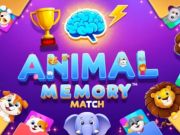 Jeu Match à la mémoire animale  en ligne