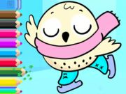 Jeu Livre de coloriage: sur la glace  en ligne