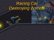 Jeu Voiture de course détruisant zombie  en ligne