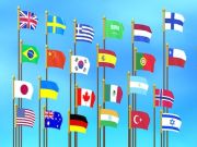 Jeu JAMP DE PUBLISSE DE FLAGE: Collectez les drapeaux  en ligne