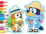 Jeu Livre de coloriage: camping bleu en ligne Jeu Livre de coloriage: camping bleu en ligne
