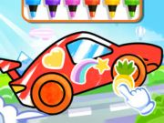 Jeu Livre de coloriage: voiture de course  en ligne