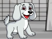 Jeu Sauver le chiot blanc de la cage  en ligne