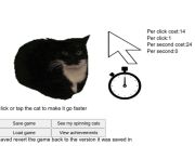 Jeu Clicker de chat en rotation  en ligne