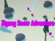 Jeu Aventure de neige en zigzag  en ligne