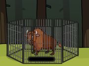 Jeu Sauver le bison de la cage  en ligne