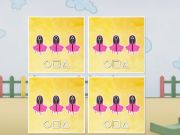 Jeu Match de cartes mémoire de jeu Squid  en ligne
