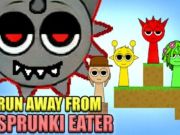 Jeu Fuir le mangeur de sprunki  en ligne